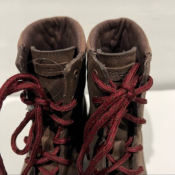 NWOT Merrell Women's Tremblant Wedge Waterproof Espresso Boot Brown Size 10.5 - Picture 5 of 13